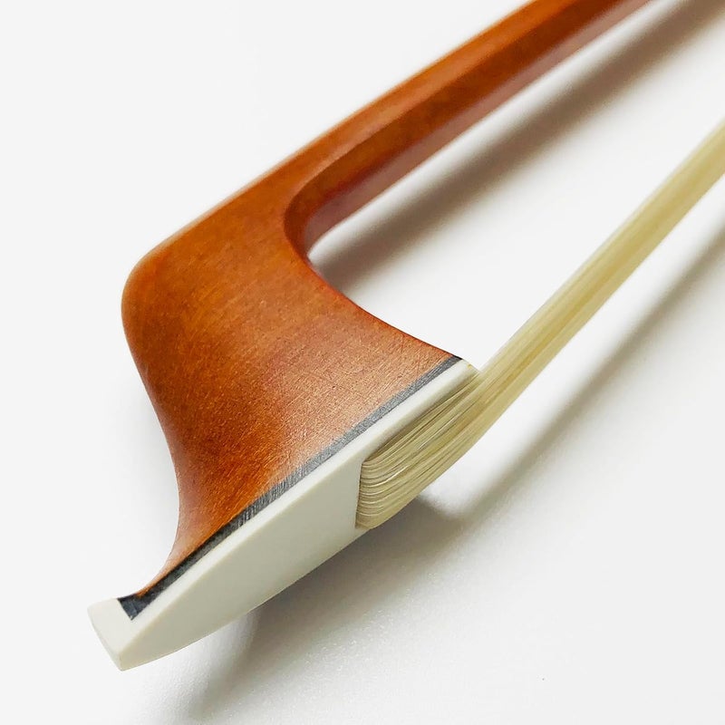 WinsterBow Brazilwood Ebony Violin Viola Cello Bow Full Size Ebony Frog with Natural Horsehair (Cello bow 4/4) - Image 3